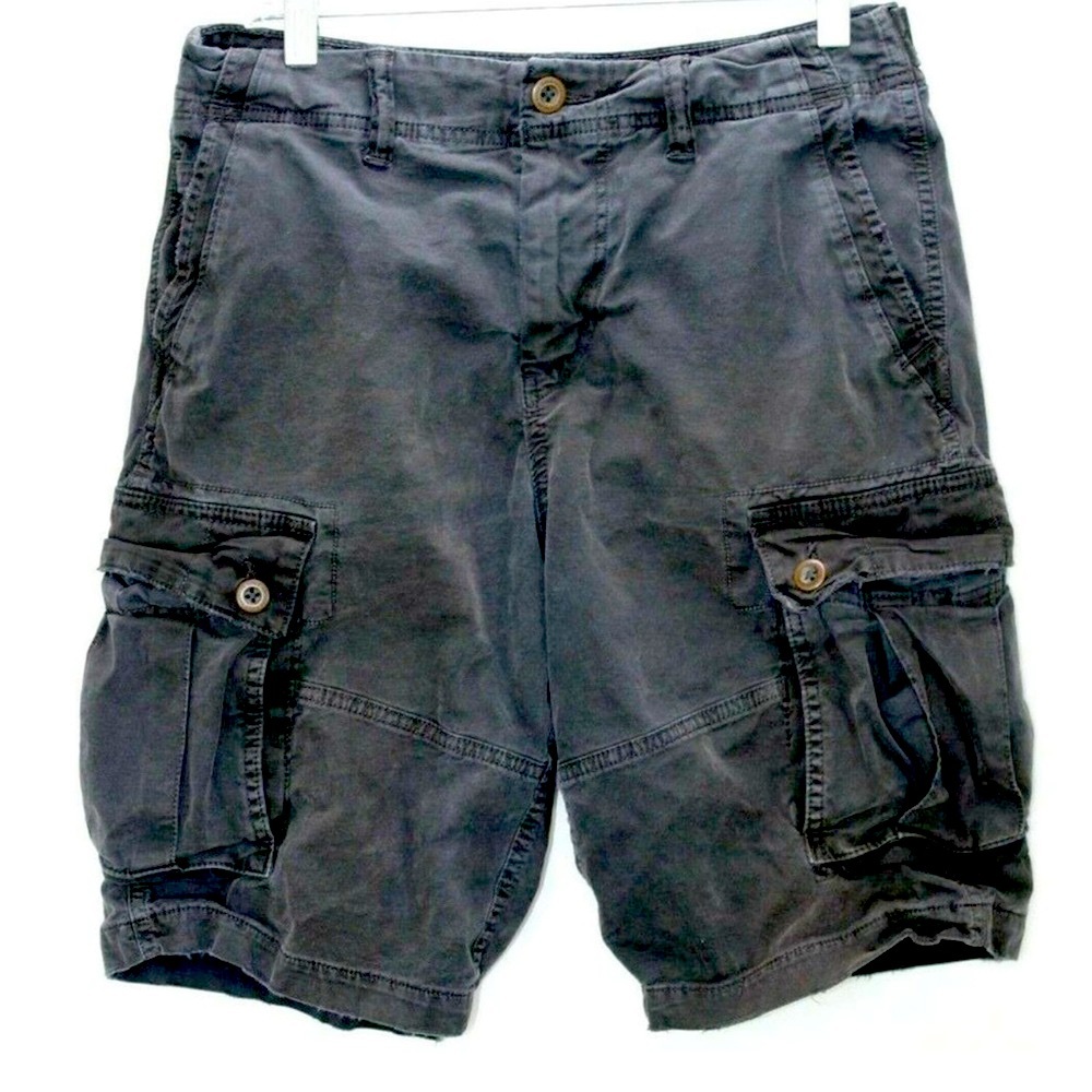 American Eagle Men's Size 29 Cargo Classic Next Level Flex Stretch Black Shorts